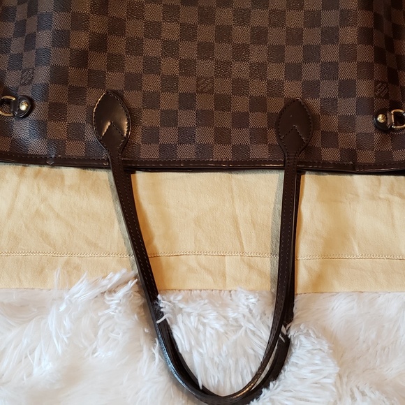 100% Auth Louis Vuitton Neverfull MM Damier Ebene - Picture 6 of 8